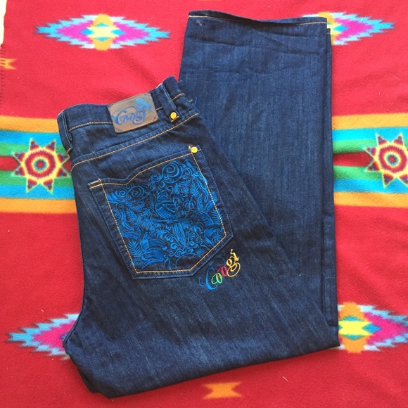 Bundle Coogi Parrot Embroidery Jeans+ Coogi Shirt